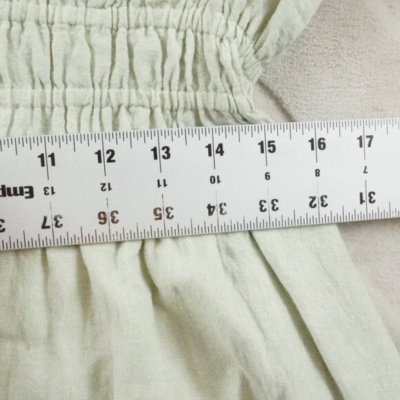 Madewell Linen-Blend Sophia Mini Dress Womens Extra Large Button Front Closure - Picture 8 of 13